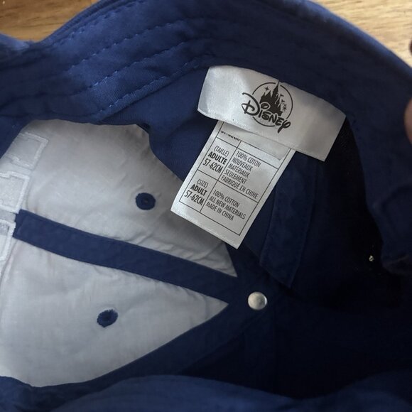 Monsters University Hat Disney Parks Adult Mike Wazowski  Blue Dad Cap Pixar - Picture 3 of 8